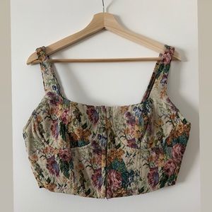 Clasp front Corset Top